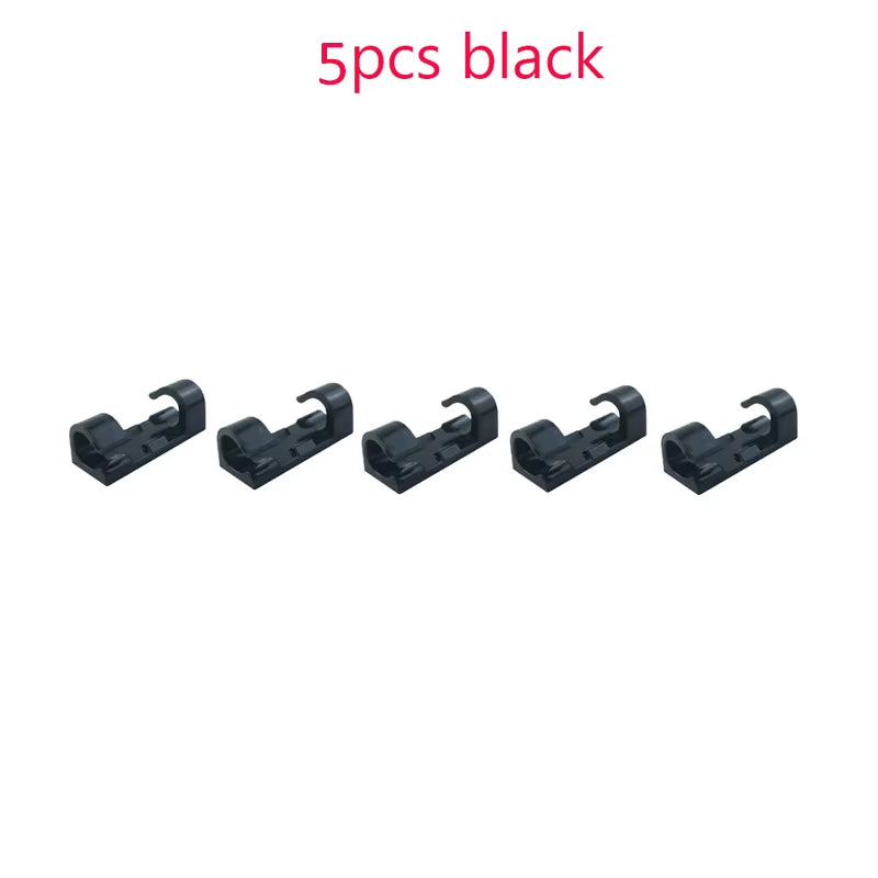 5/10/20PCS Cable Clips Organizer Drop Wire Holder Cord Management Self-Adhesive Cable Manager Fixed Clamp Wire Winder for Home
