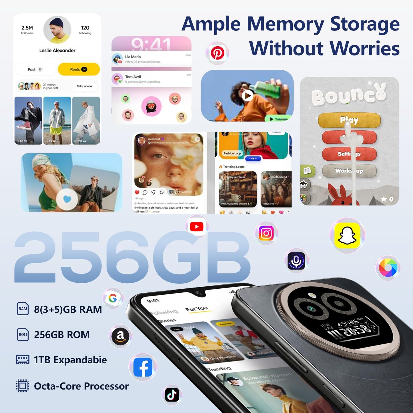IIIF150 Action A5 Pro Mobile Phone Android 15, 8(3+5) GB +256GB/1TB Smartphone Cheap, 6.88 Inch HD+ & 1 Inch Rear Screen, 5100mAh Telephone Gaming, 16MP+5MP, 4G Doble SIM/GPS/Fingerprint/OTG/3.5mm