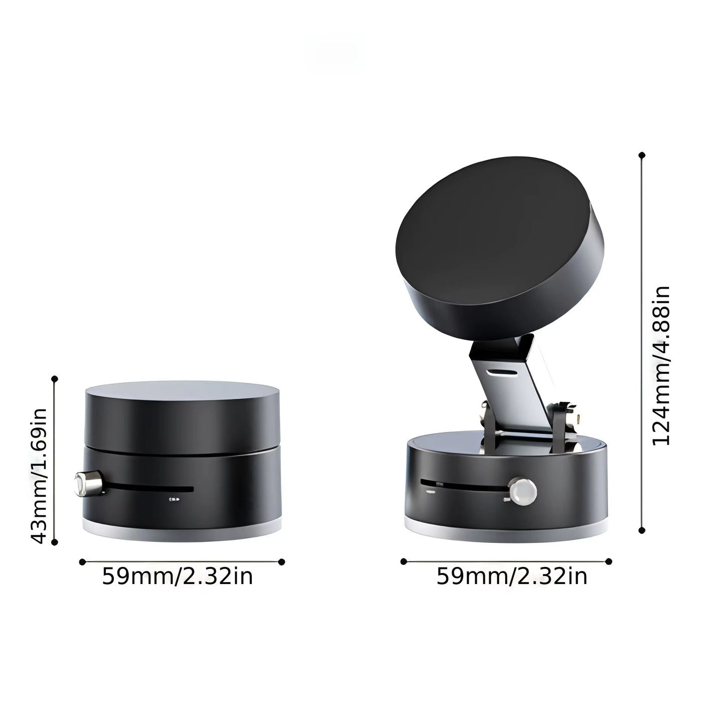 2025 New Magnetic Suction Car Phone Mount Foldable and Retractabl, Hands-Free Magnetic Cell Phone Holder for All Smooth Surface