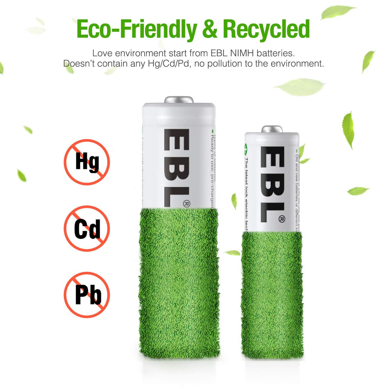 AA Rechargeable Batteries 2800Mah (4 Pack) and AAA Rechargeable Batteries 1100Mah (4 Pack), 1.2V Ni-Mh Batteries Combo