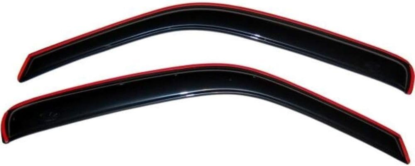 [AVS] In-Channel Rain Guards for 1999 - 2007 Mazda B3000; 1999 - 2009 Mazda B4000 Extended Cab; 1999 - 2011 Ford Ranger Supercab | Window Vent Visors, 2 Pcs. - Smoke | 192083