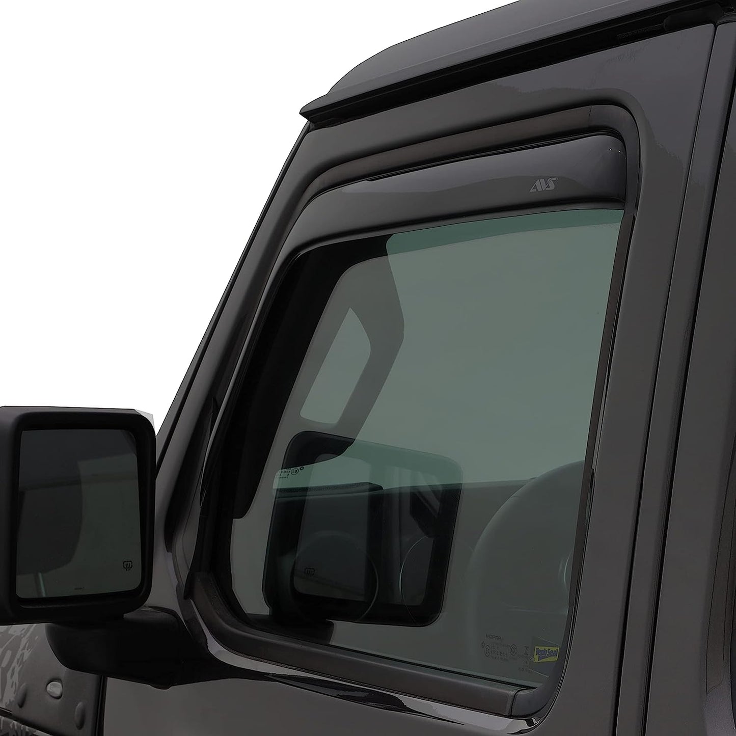 [AVS] In-Channel Rain Guards for 1999 - 2007 Mazda B3000; 1999 - 2009 Mazda B4000 Extended Cab; 1999 - 2011 Ford Ranger Supercab | Window Vent Visors, 2 Pcs. - Smoke | 192083