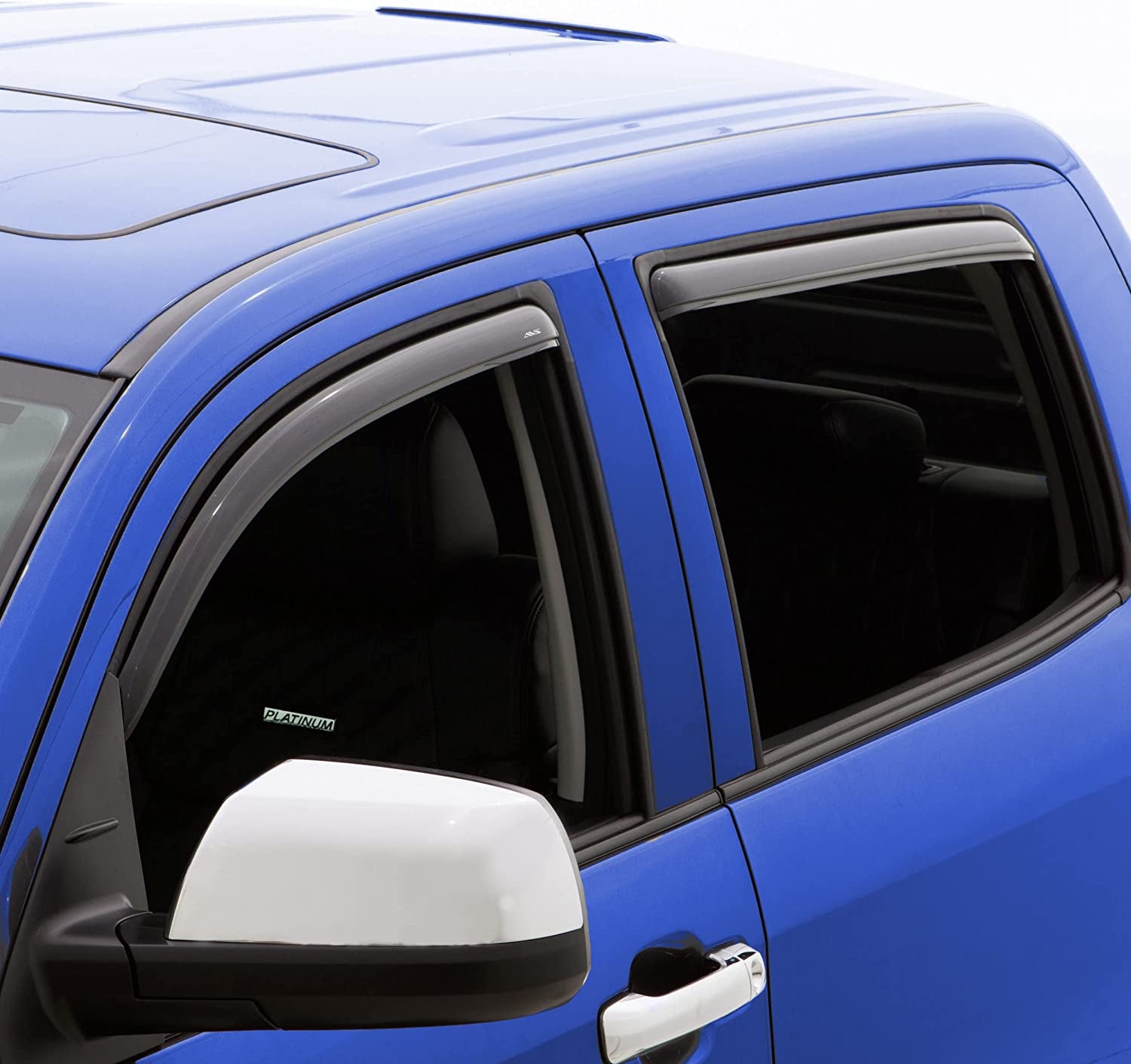 [AVS] In-Channel Rain Guards for 1999 - 2007 Mazda B3000; 1999 - 2009 Mazda B4000 Extended Cab; 1999 - 2011 Ford Ranger Supercab | Window Vent Visors, 2 Pcs. - Smoke | 192083