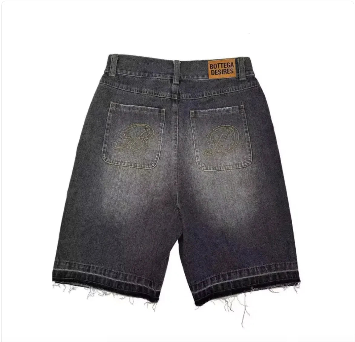 New Fashion Men's Loose Fashion Fashion Brand Retro Alphabet Denim Shorts